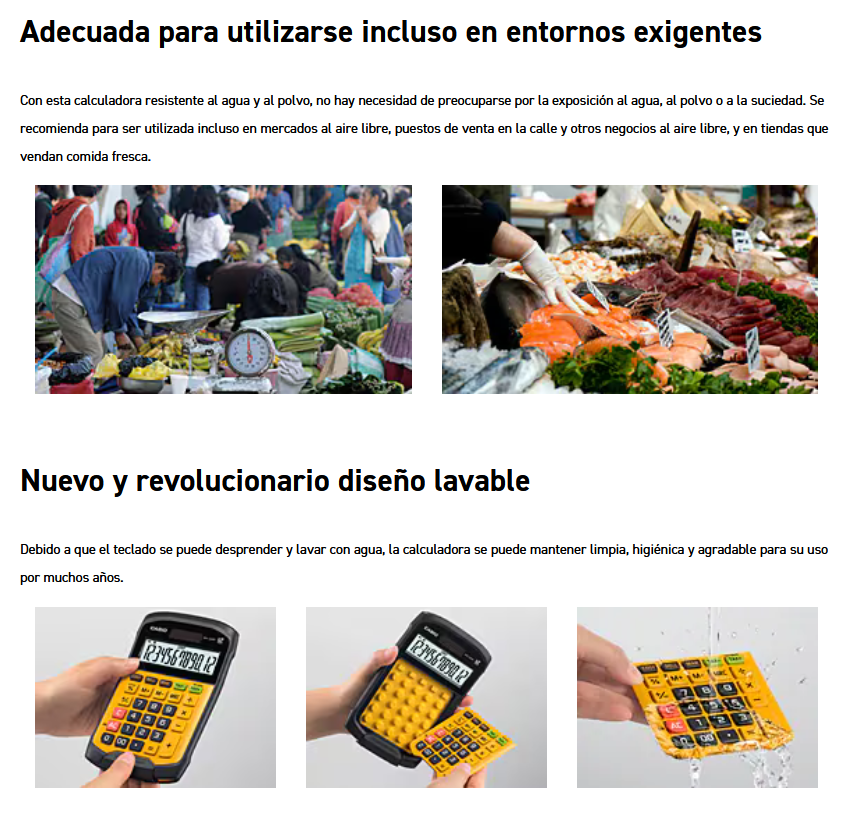 Calculadora CASIO de USO RUDO | Lavable y Resistente al Polvo (IP54) - Imagen 5